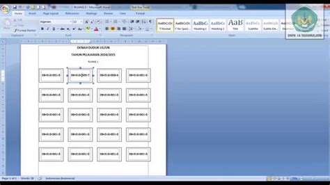 Cara Membuat Kupon Doorprize Dengan Excel Membuat Urutan Angka Excel