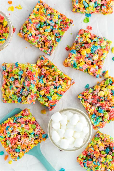 Fruity Pebble Rice Krispie Treats The Bitter Side Of Sweet