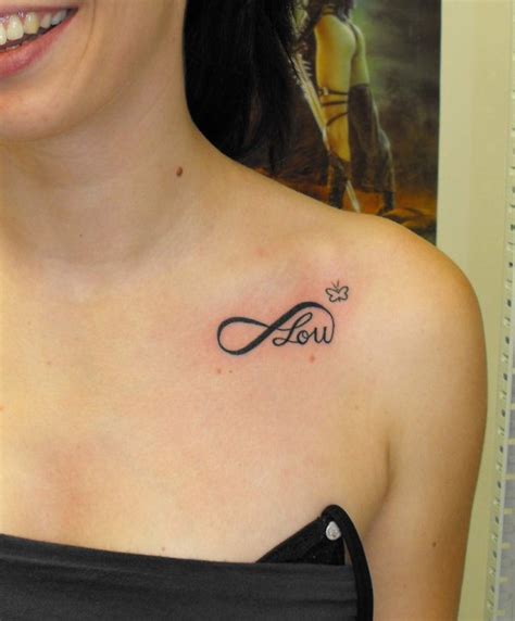 Tatouage infini love nuque Modèles et Exemples