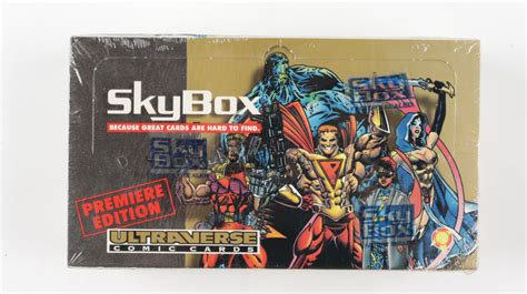 1993 Skybox Ultraverse Series 1 Comics Card Box With 36 Packs