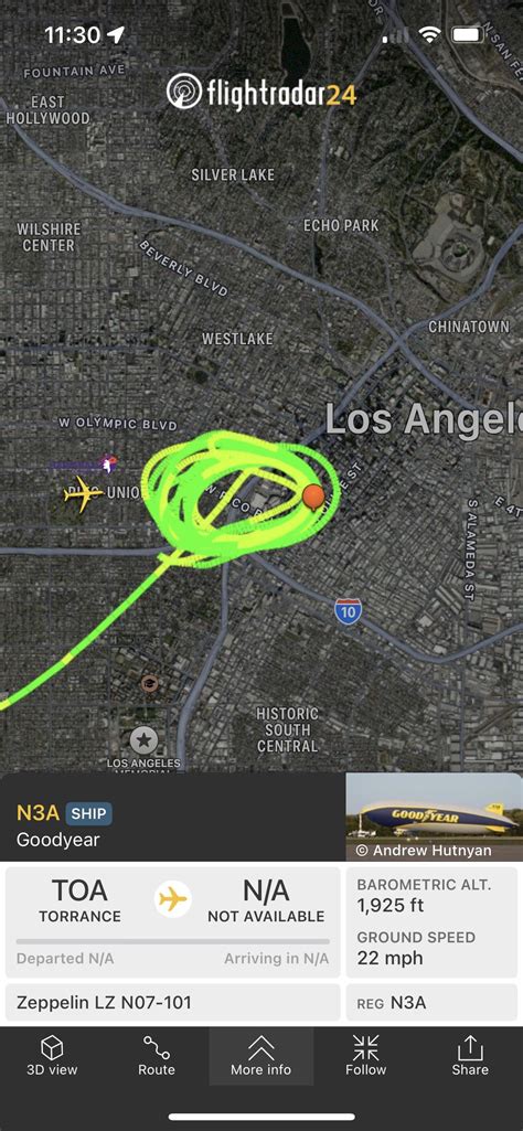 Goodyear Blimp Rflightradar24