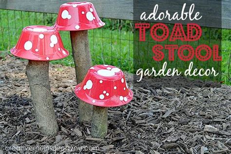 Adorable Toadstool Garden Decor Garden