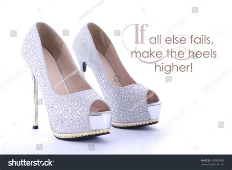 High Heel Rhinestone Stiletto Shoes Funny Stock Photo 453938662 ...