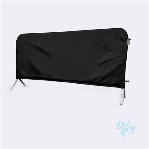 Metal Barricade With Black Cover 7 Ft The Party Rentals Resource Company