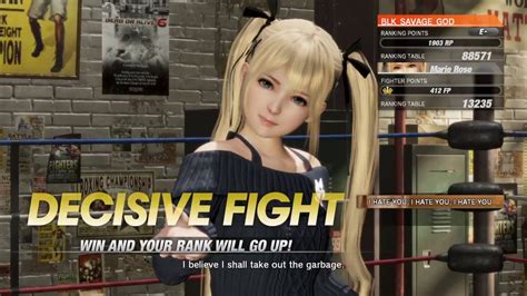 Dead Or Alive 6 Ranked 6 Fatal To The Core Youtube