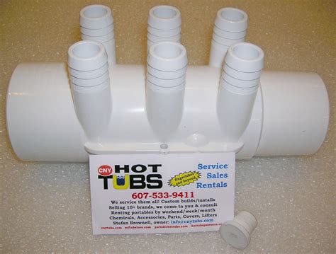 6 Port Pvc Jet Distribution Manifold 2 Inch