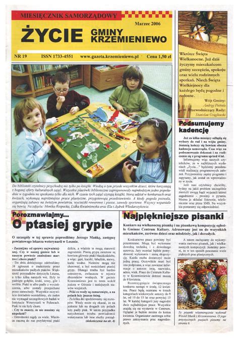 Ycie Gminy Krzemieniewo Nr Marzec By Halpress Dtp Issuu