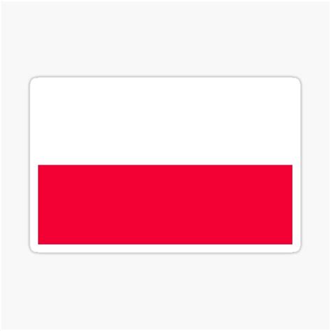 "Polish Flag" Sticker by oliverhowells | Redbubble