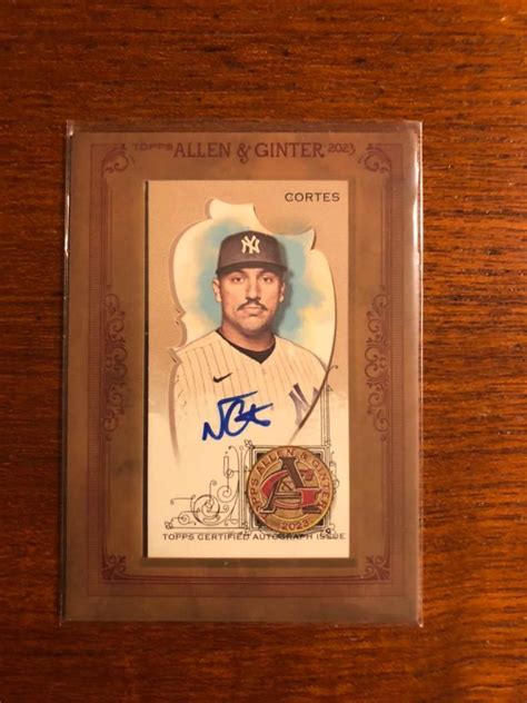 Topps Allen Ginter Framed Mini Nestor Cortes Auto