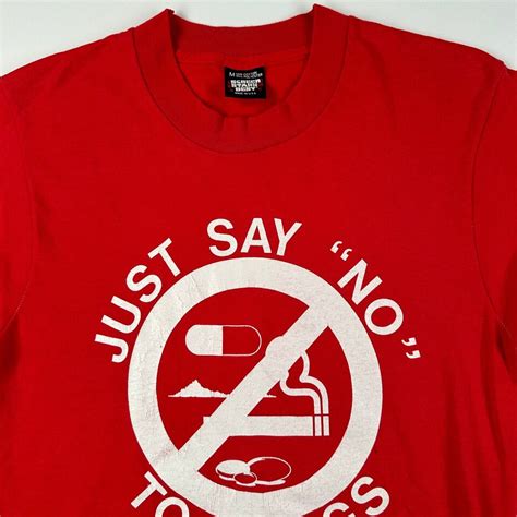 Vintage 80s Just Say No To Drugs Shirt Medium Ebay