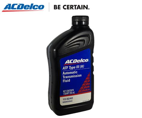 Acdelco Automatic Transmission Fluid Dexron Iii Atfiii 1 Quart