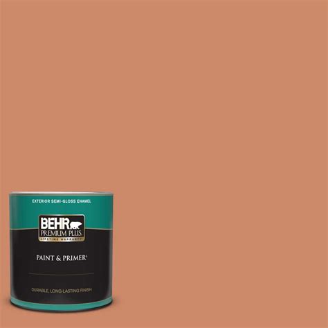 BEHR PREMIUM PLUS 1 Qt 230D 5 Aztec Brick Semi Gloss Enamel Exterior