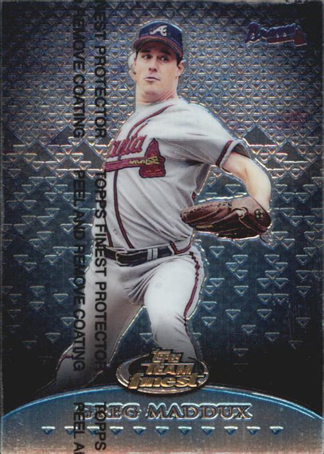 1999 Topps Finest Team Finest Blue TF1 Greg Maddux 1500 NM MT EBay