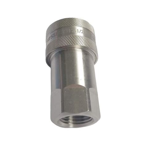 1 2 Npt Iso A Hydraulic Quick Coupling Stainless Steel Aisi316 Socket 2900 Psi Luneot