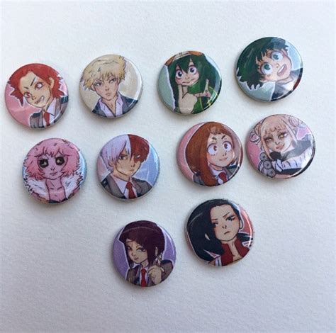 My Hero Academia Boku No Hero Academia Bnha 25mm Badges Etsy