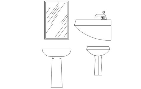 Basin Area Cad Blocks Plan And Elevation In Autocad Dwg File Cadbull