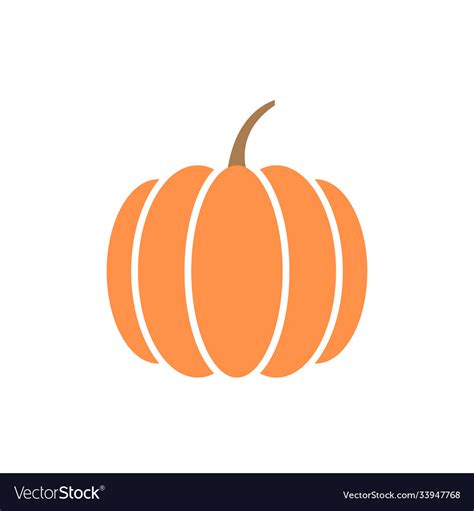 Pumpkin Graphic Design Template Isolated Vector Image