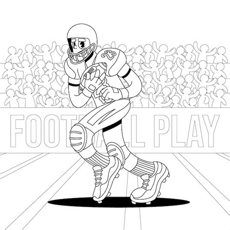 Premium Vector Hand Drawn American Football Illustration