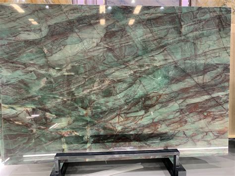 Botanic Bordeaux Emerald Green Quartzite Slabs China Botanic Bordeaux