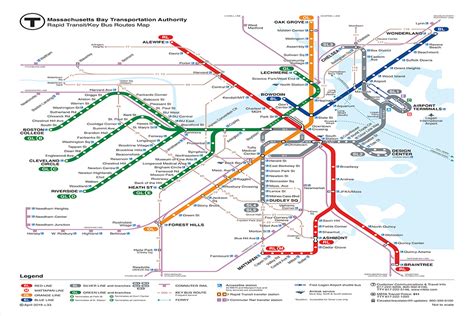 Boston Subway Map 2023