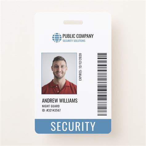 Modern Security Company Guard Id Badge Zazzle Security Companies