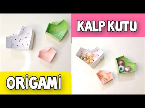 ÇOK KOLAY KALP KUTU ORİGAMİ YAPIMI KAĞITTAN KALP KUTU YAPIMI ORİGAMİ