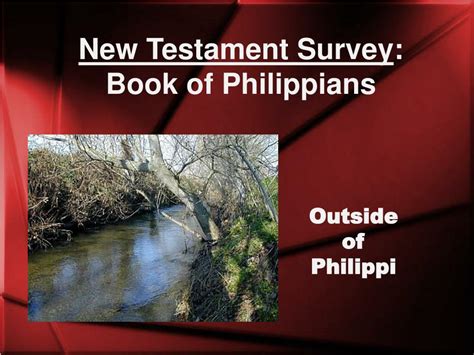 PPT New Testament Survey Book Of Philippians PowerPoint