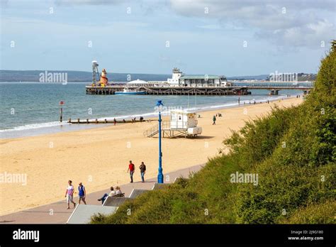 Bournemouth Beach And Pier Dorset England United Kingdom Stock Photo