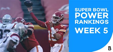 Nfl Power Rankings Week 5 Bovada Sportsbook