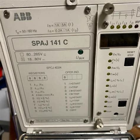 Jual Combined Overcurrent And Earth Fault Relay Spaj C Abb Relay