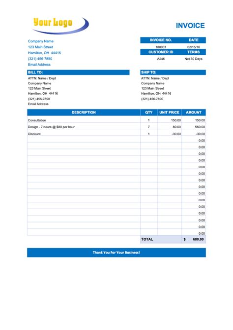 Free Trucking Invoice Template PDF Word WeInvoice