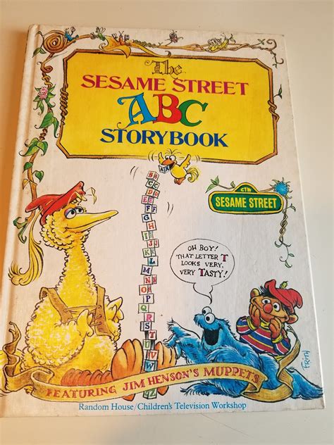 The Sesame Street Abc Storybook Featuring Jim Hensons Etsy