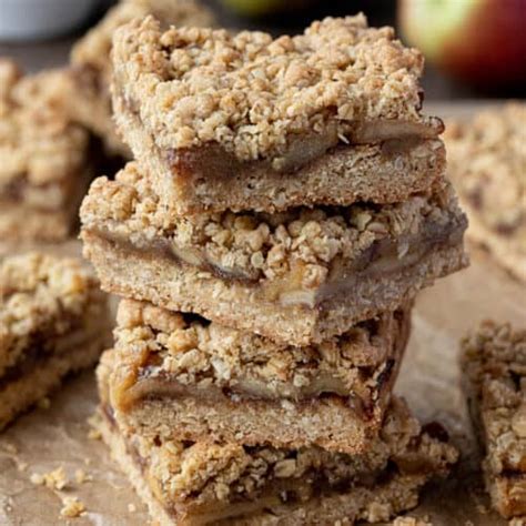 Vegan Apple Crumble Bars Domestic Gothess