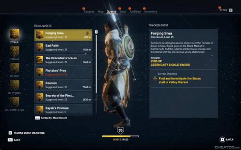 Assassins Creed Origins Guide And Walkthrough Forging Siwa Side Quest