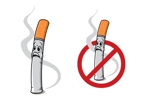 Cartoon Cigarette Sign Vector Art At Vecteezy