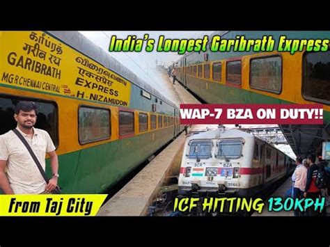 CHENNAI GARIB RATH EXPRESS TRAVEL VLOG Agra To Chennai Longest