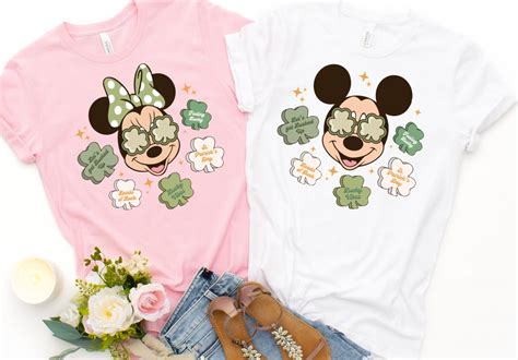 Mickey Or Minnie Mouse St Patricks Day Shirt Liberty Tree Tees