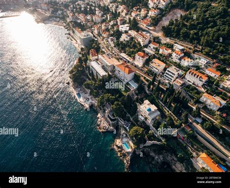 Dubrovnik Croatia 27 June 2019 Aerial View Of The Territory Of