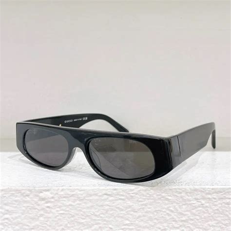 24ss Italian Designer Black Oval Sunglasses For Men And Women G1771 With Acetate Frame And Acate