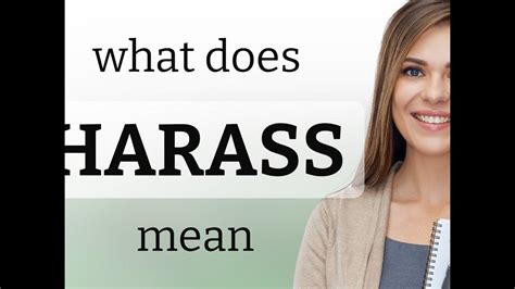 Harass — What Is Harass Definition Youtube