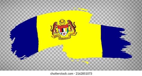 Flag Putrajaya Brush Strokes Waving Flag Stock Vector (Royalty Free ...