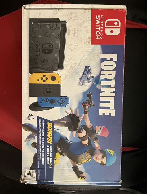 Nintendo Switch Hac Fortnite Wildcat Console Bundle Yellow