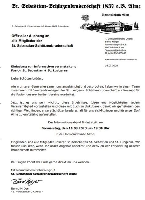 Gemeinsamer Infoabend Der Almer Sch Tzenbruderschaften Alme Das