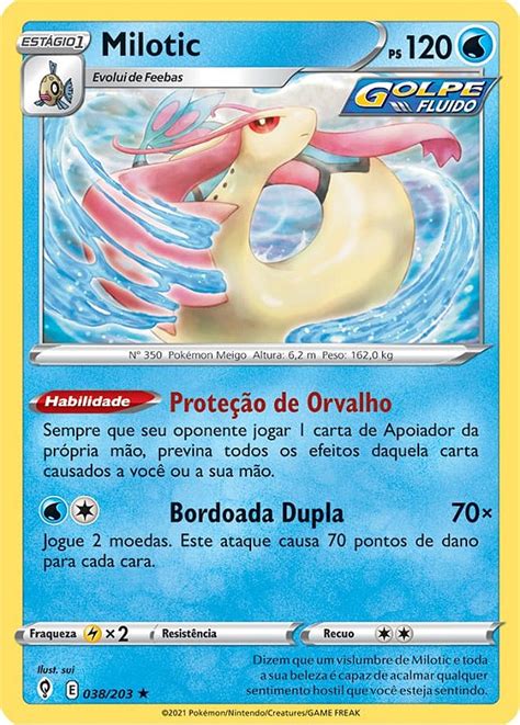 Milotic Carta Avulsa Pokemon Planeta Nerd Geek