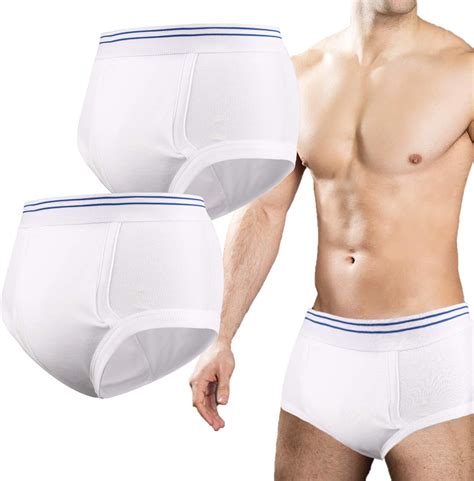 Mens Incontinence Underwear 2 Pack Washable Urinary Briefs