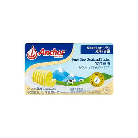 Anchor Salted Pure New Zealand Butter 227g