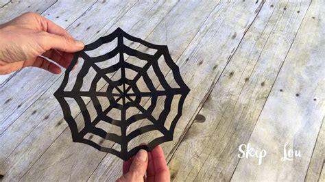 How To Make A Spider Web Out Of Paper Youtube