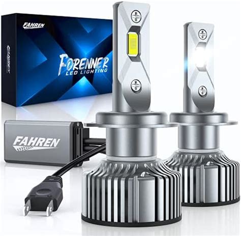 Fahren Forenner H7 LED Headlight Bulbs 16000 Lumens 400 Brighter LED