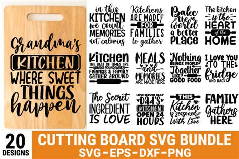 Cutting Board SVG Bundle Graphic By Design Store01 Creative Fabrica