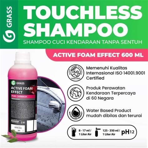 Promo GRASS ACTIVE FOAM EFFECT Touchless Shampoo 600 ml Diskon 27% di ...